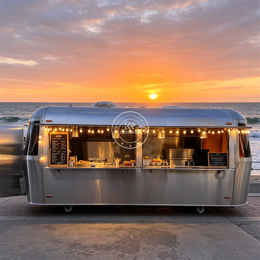 Food Truck With Snacks - Customized Mobile Hot Dog Snack Trailer