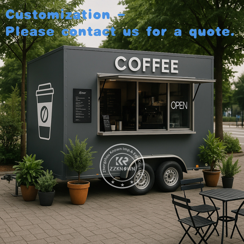 Food Truck With Snacks - custom.Modern Mobile Kitchens Food Trailer Truck