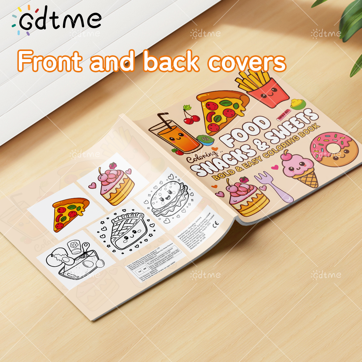 FOOD SNACKS & SWEETS Themed Co – обзор и цена Food Y Snacks Coloring Book