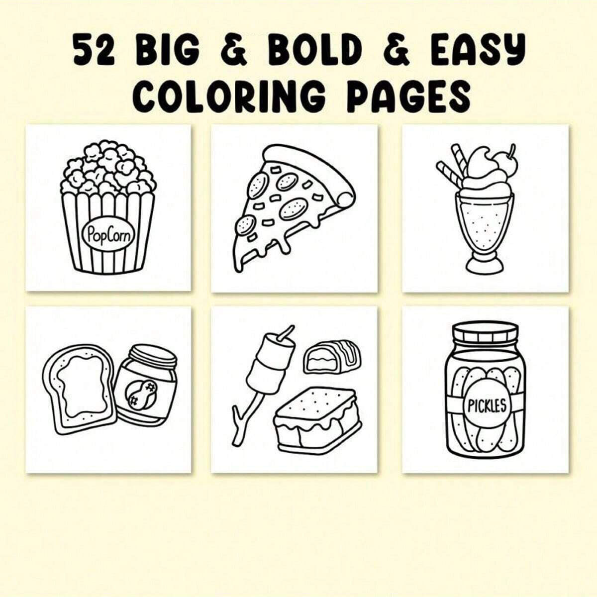 Bview Art Food Drink and Sweet – обзор и цена Food Y Snacks Coloring Book