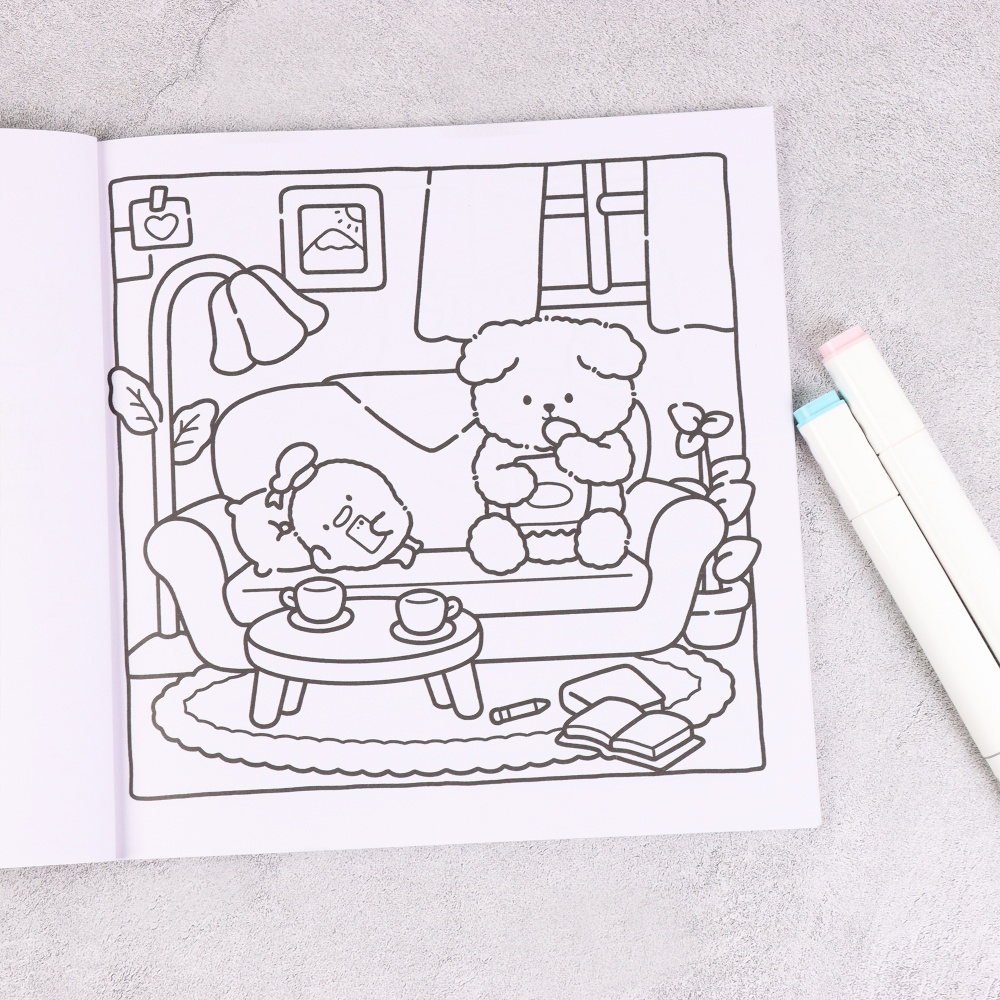 Cute Bear Bakery Theme Colorin – обзор и цена Food Y Snacks Coloring Book