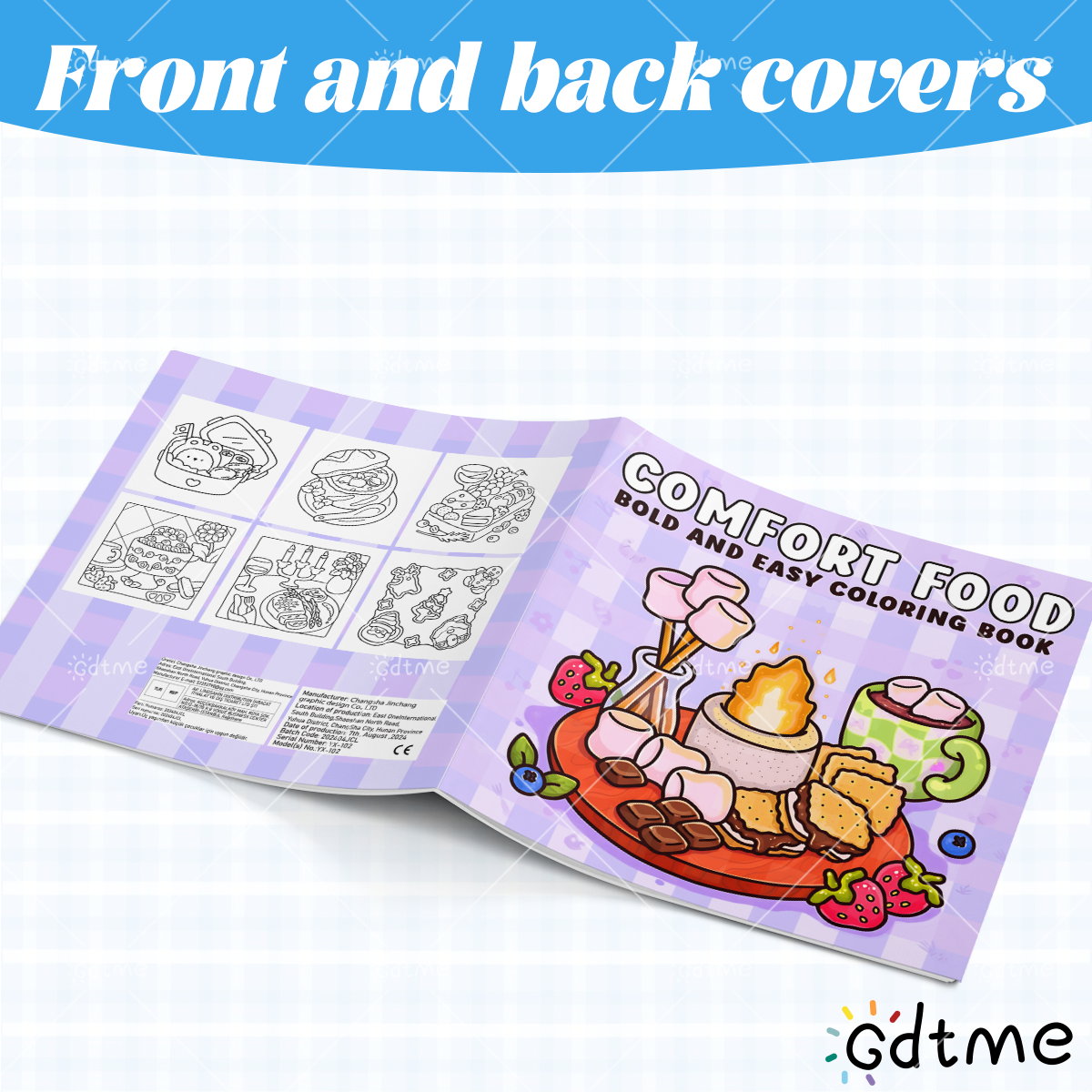 COMFORT FOOD BOLD AND EASY 24  – обзор и цена Food Y Snacks Coloring Book
