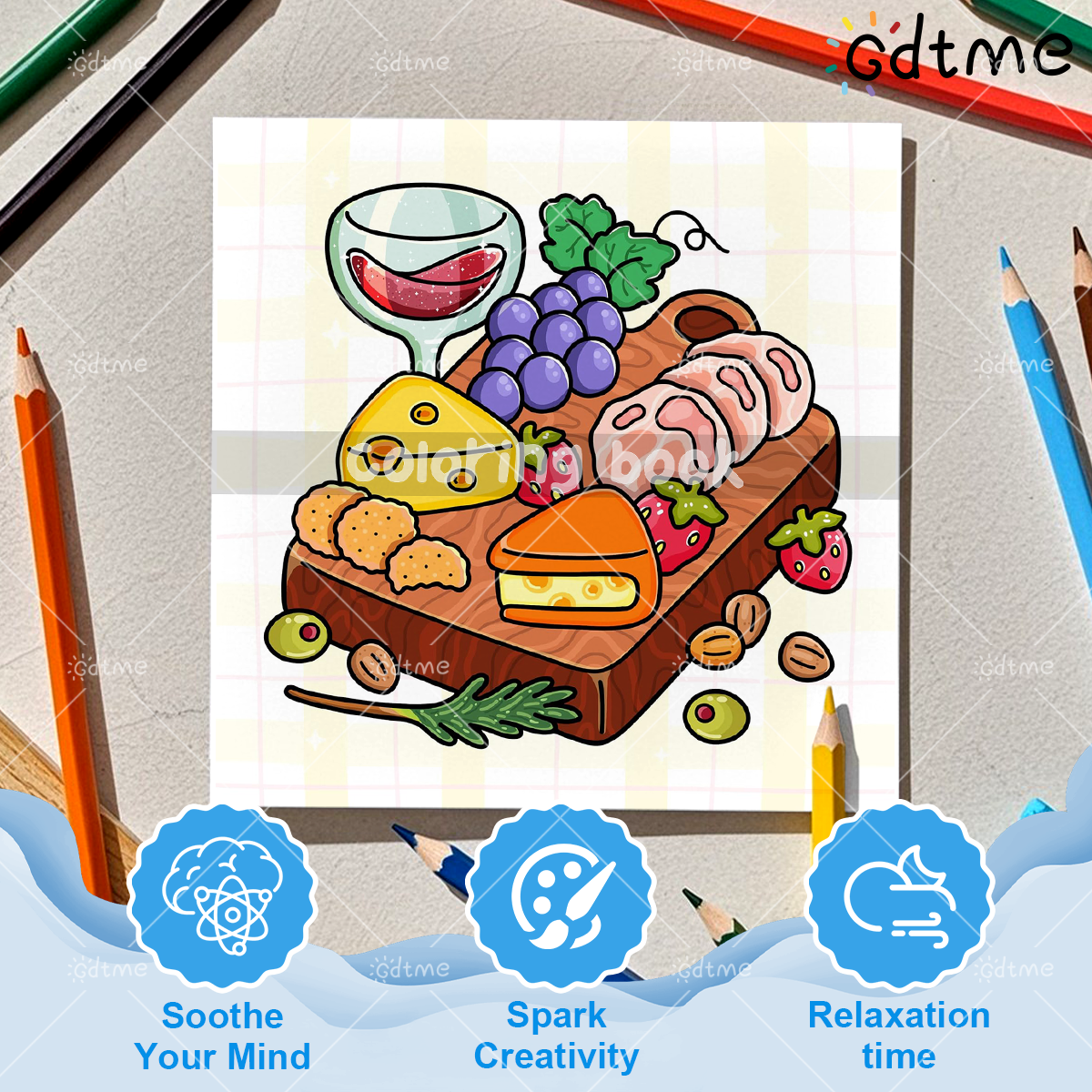 COMFORT FOOD BOLD AND EASY 24  – обзор и цена Food Y Snacks Coloring Book