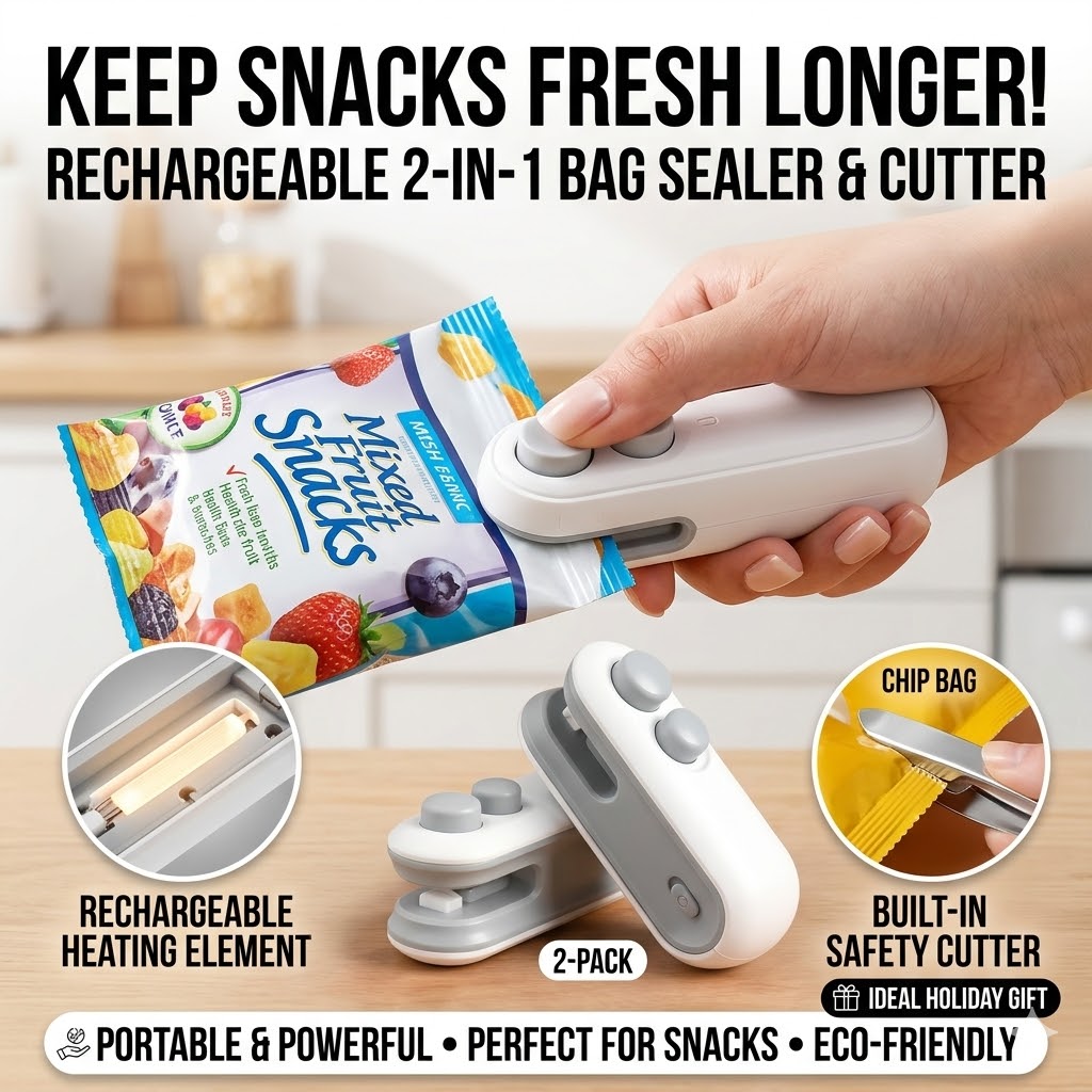 Mini Portable Snack Bag Sealer – обзор и цена Food Snacks Chips