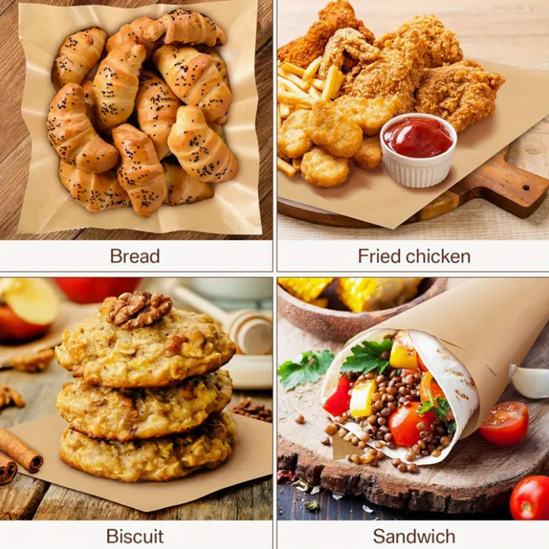 50 sheets of food greaseproof  – обзор и цена Food Snacks Chips