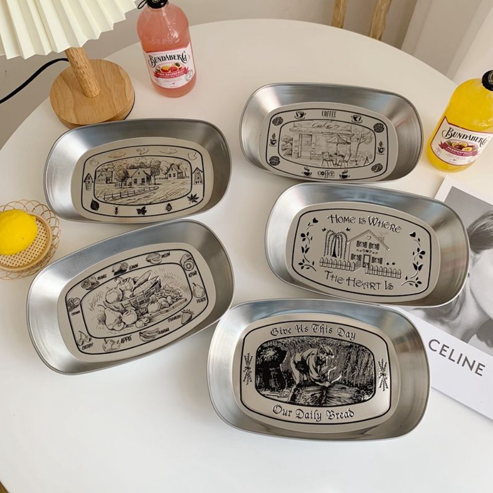 2PCS Vintage American Tin Tray – обзор и цена Food Snacks For Picnic