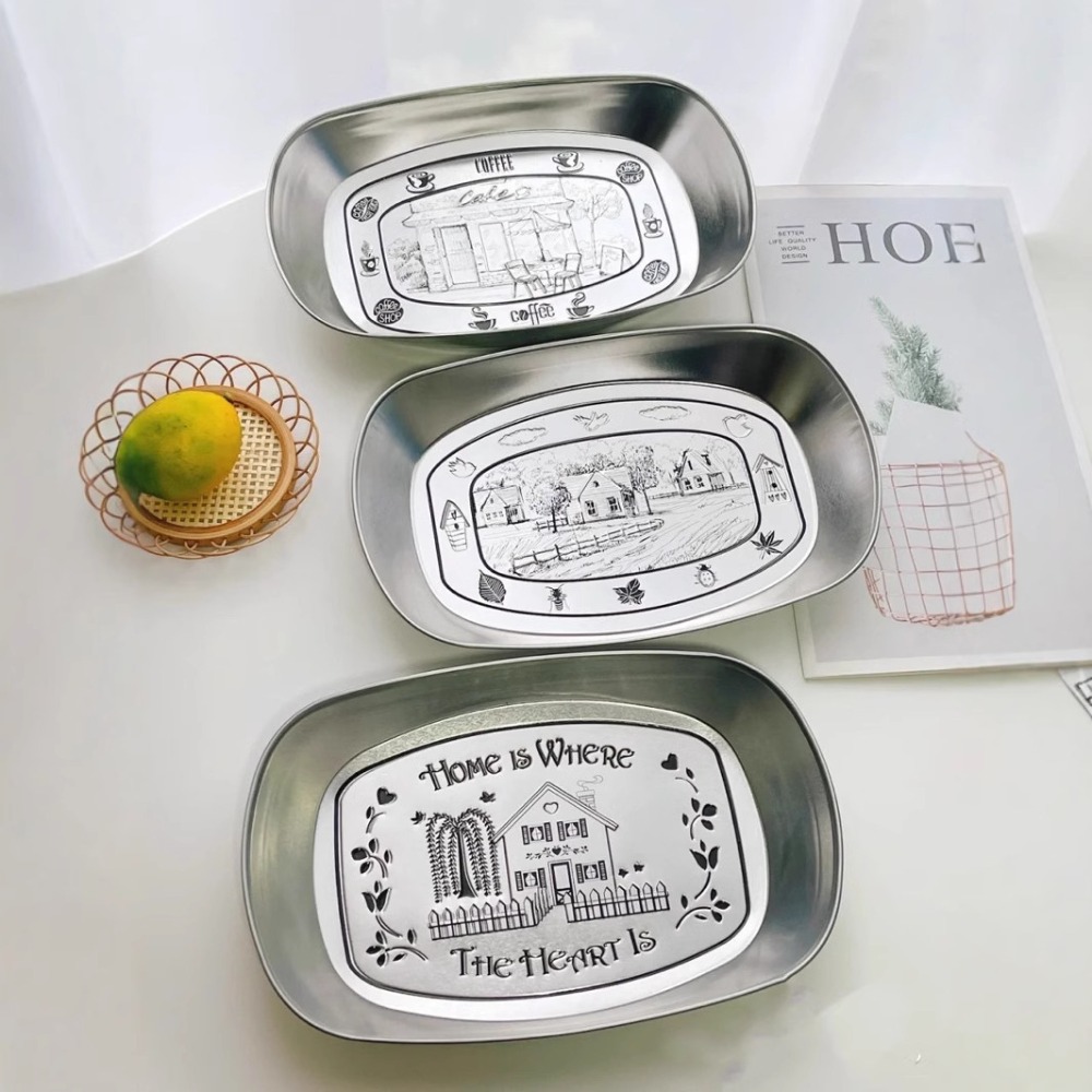 2PCS Vintage American Tin Tray – обзор и цена Food Snacks For Picnic
