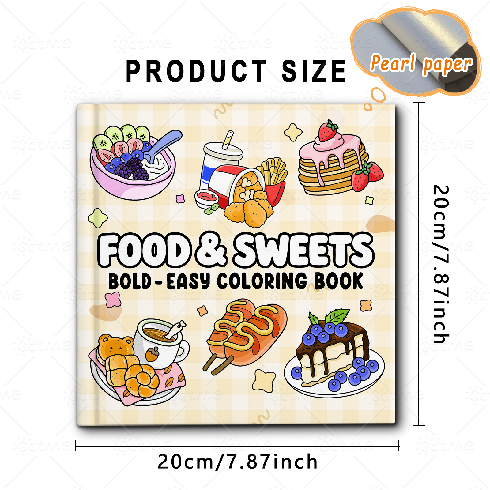 FOOD SWEETS Bold-easy Patterns – обзор и цена Food Y Snacks Coloring Book