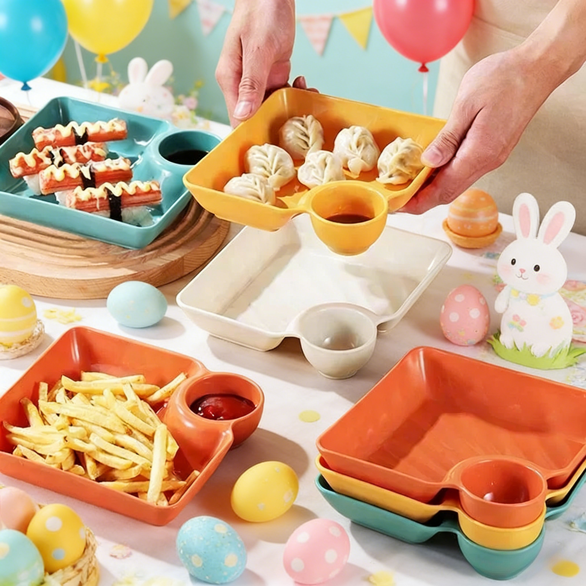 4pcs Easter Themed Chips & Dip – обзор и цена Food Snacks Chips