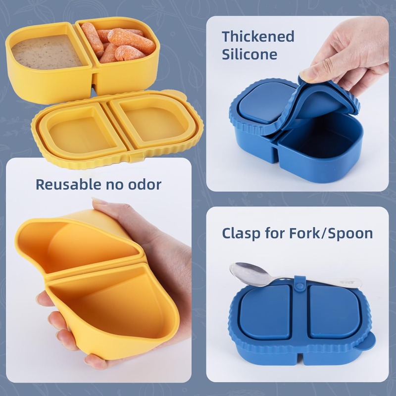 Reusable Silicone Snack Contai – обзор и цена Food Snacks For Picnic