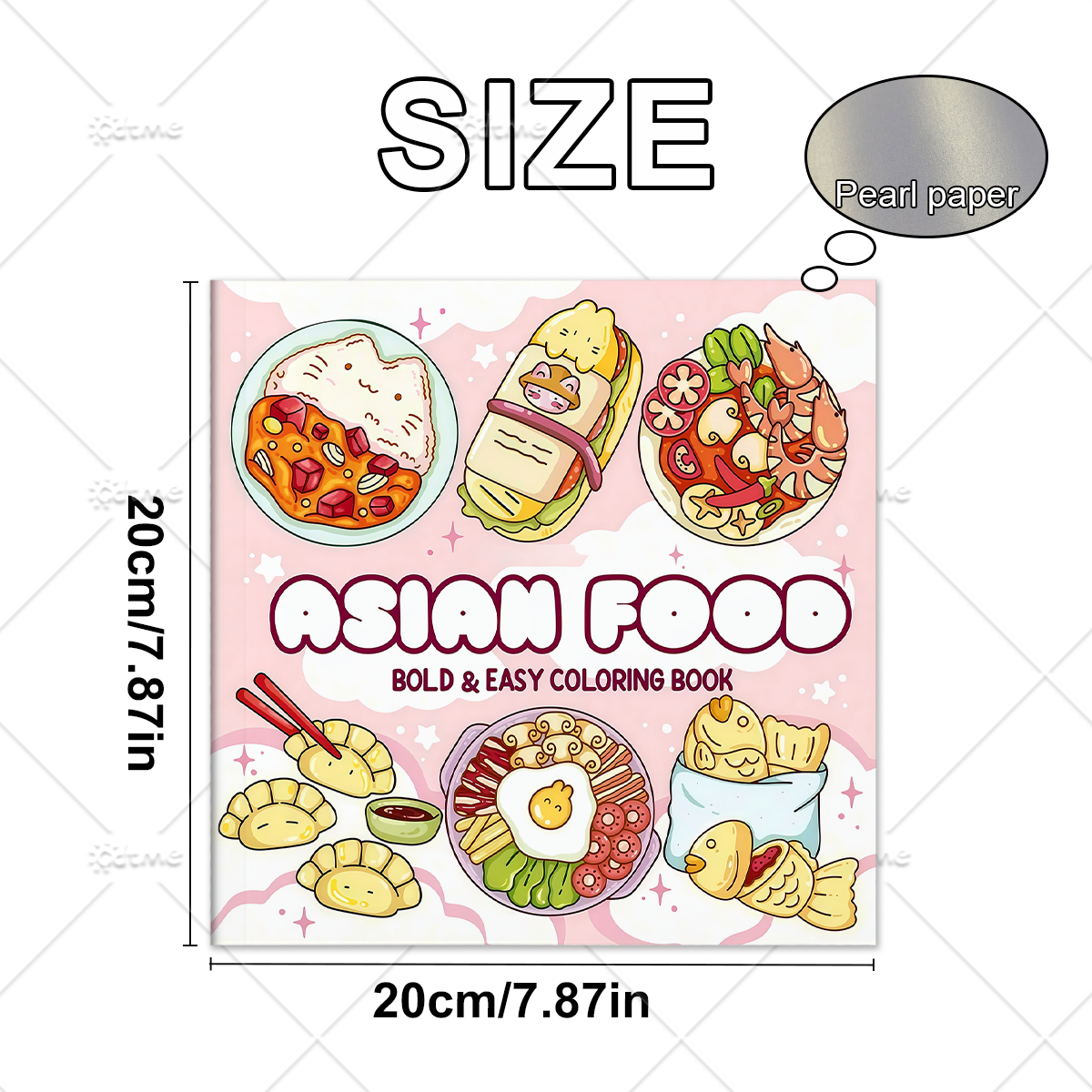 ASIAN Food Bold-easy Patterns  – обзор и цена Food Y Snacks Coloring Book