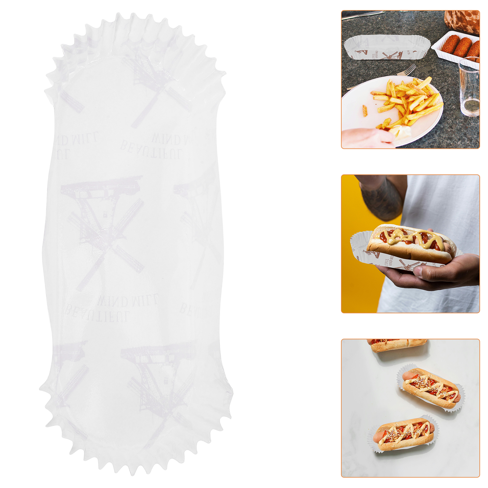 100 Pcs Hot Dog Tray Disposabl – обзор и цена Food Snacks For Picnic
