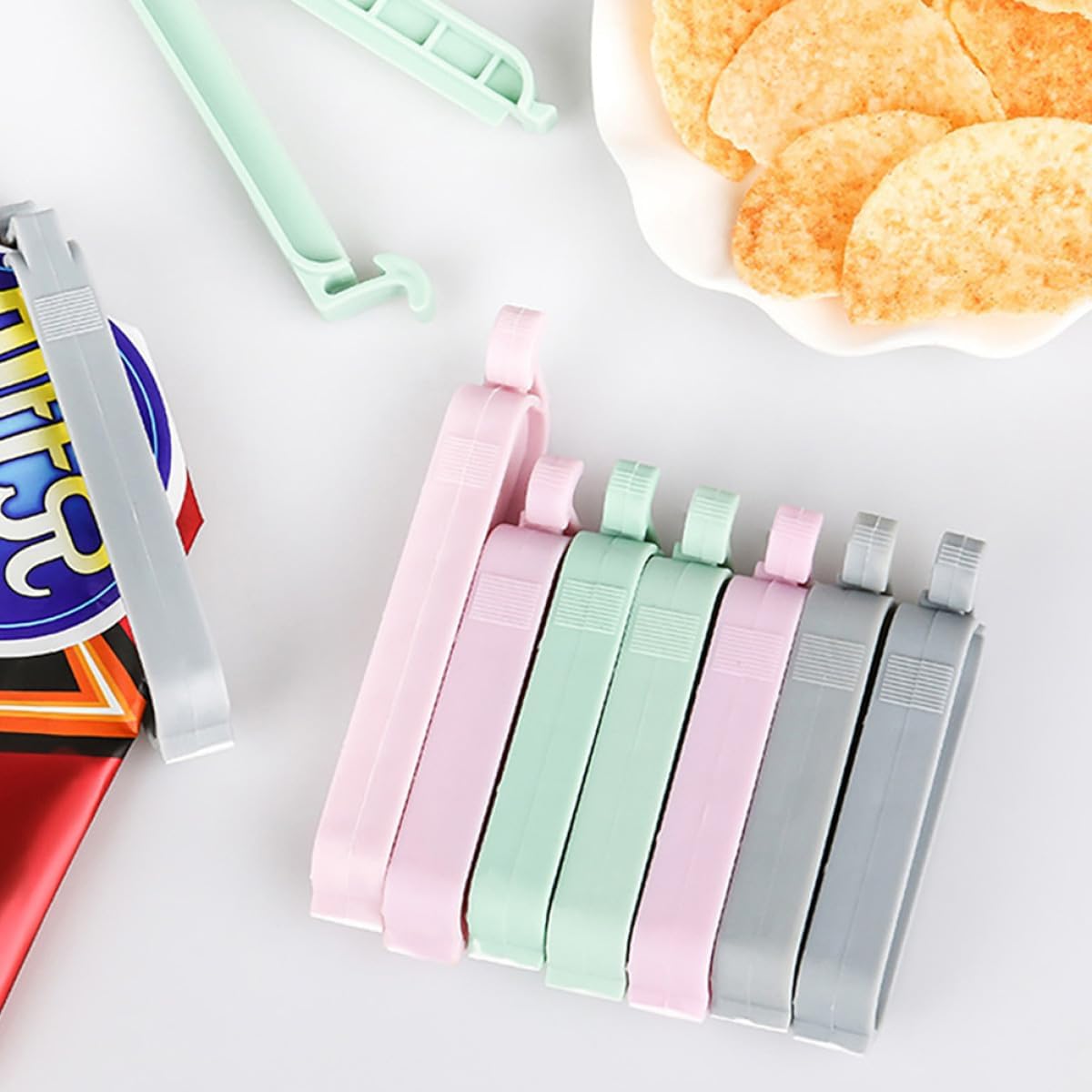 12pcs Mixed Color Plastic Seal – обзор и цена Food Snacks Chips