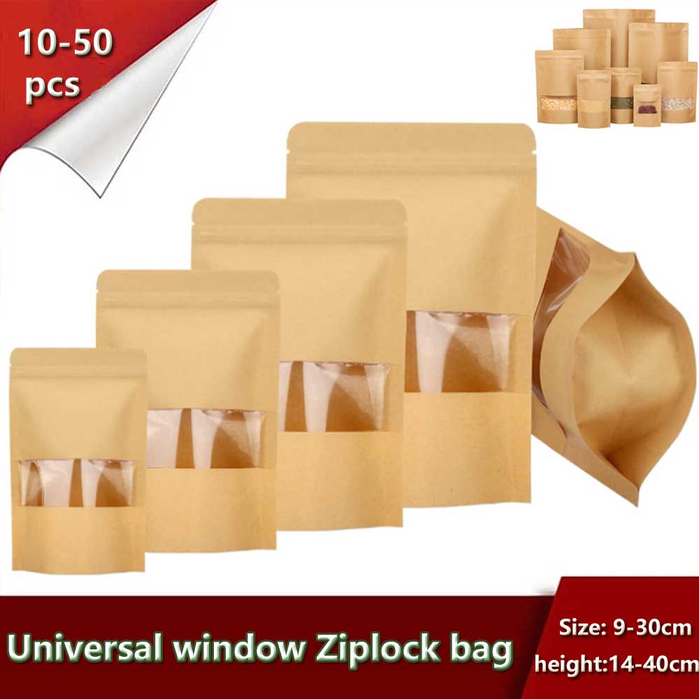 10-50pcs Upright Seal Bone Zip – обзор и цена Food Or Snacks