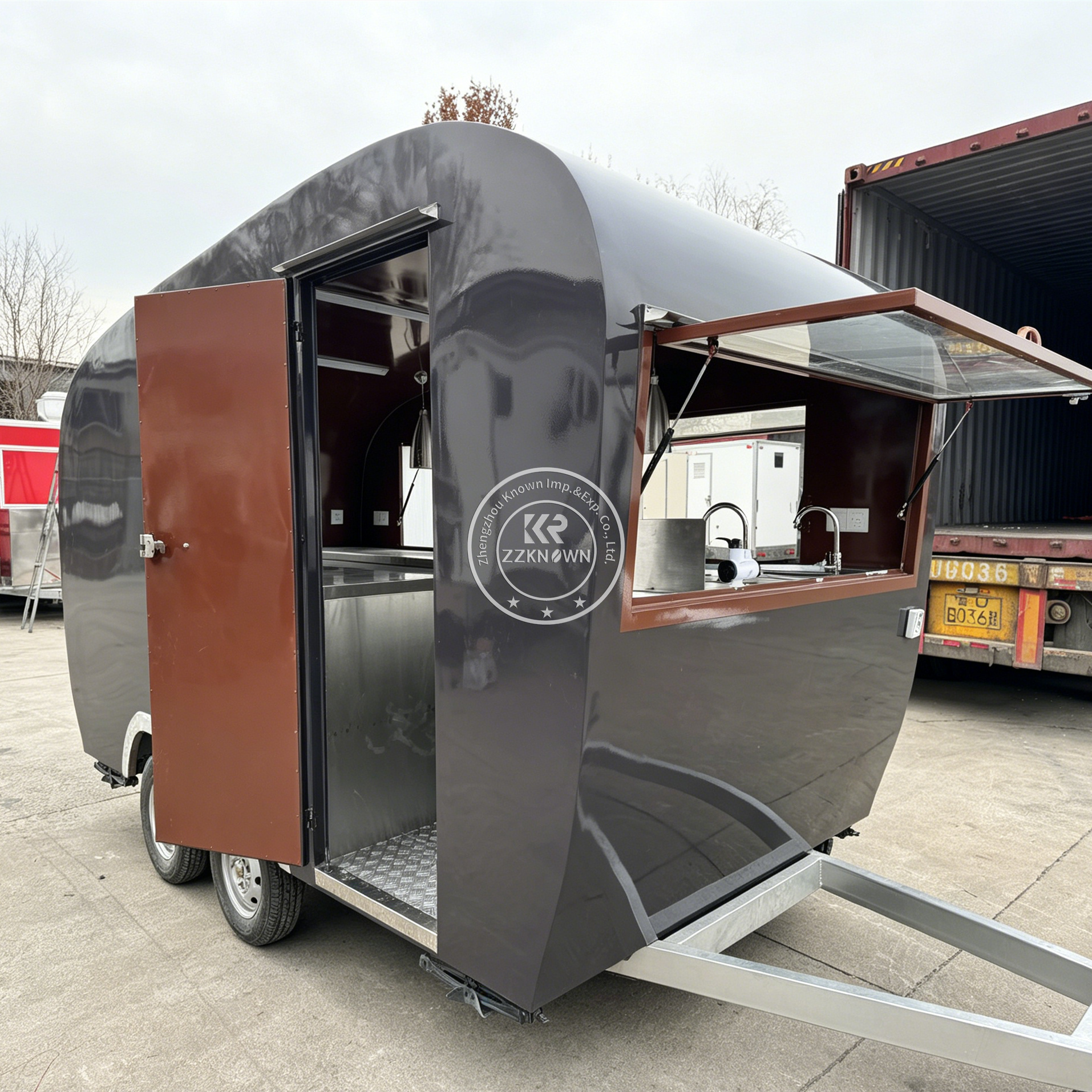 Outdoor Mobile Coffee Bubble T – обзор и цена Food Truck With Snacks