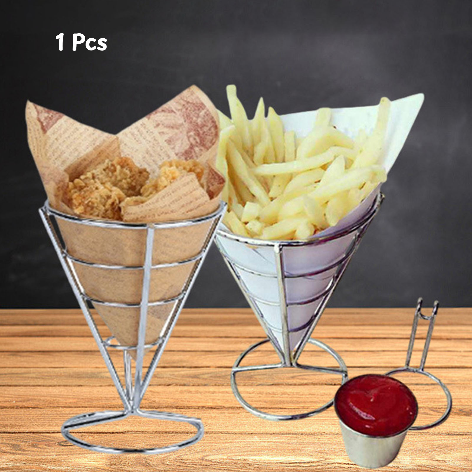 Cone Holder Stand French Fried – обзор и цена Food Snacks For Picnic