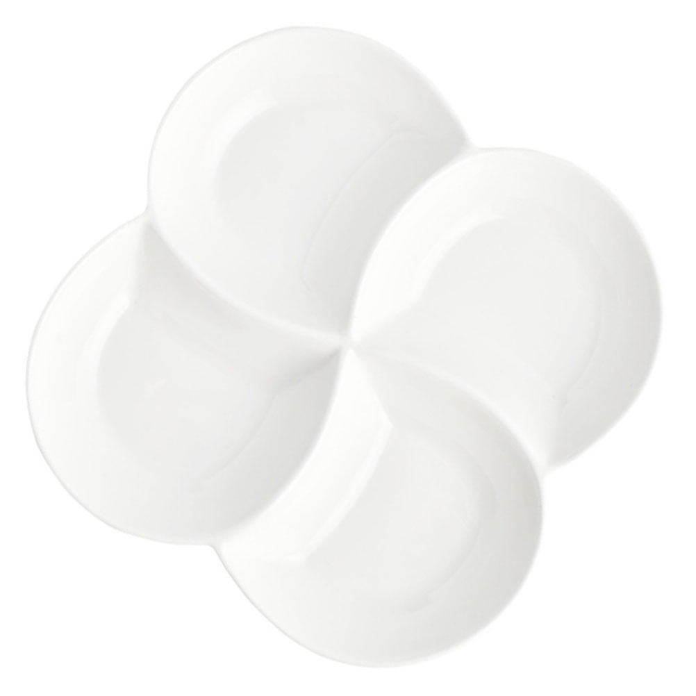 Ceramic Food Plate 4-Compartme – обзор и цена Food Snacks Company
