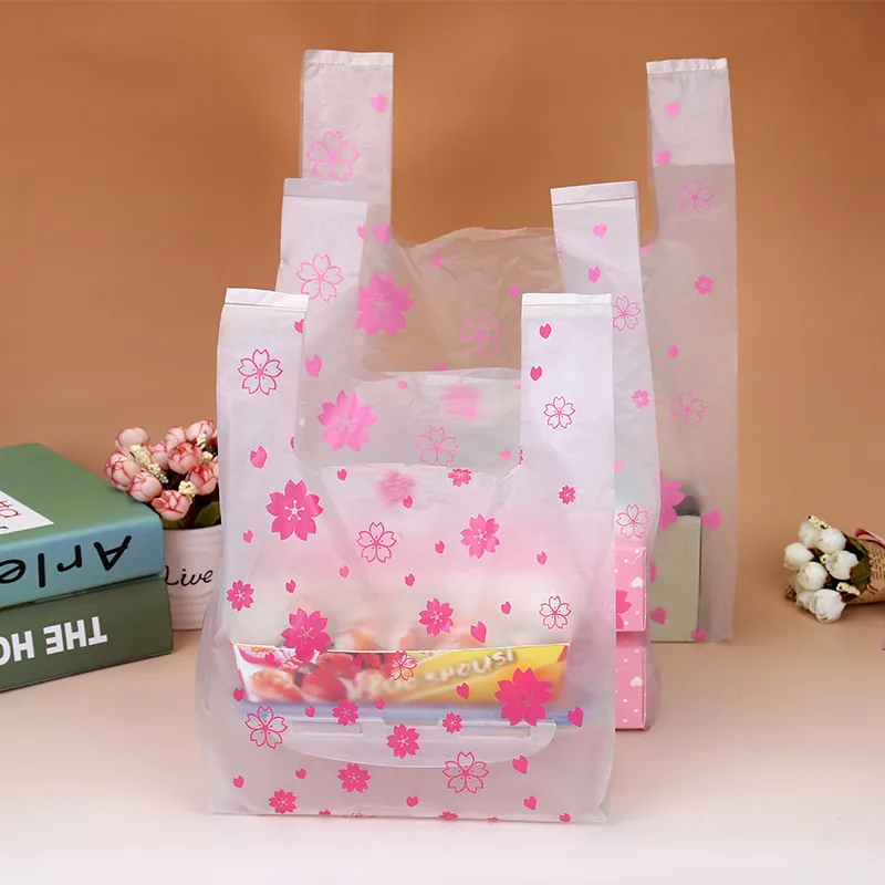 100Pcs/bag Pink Sakura Vest Ba – обзор и цена Food Or Snacks
