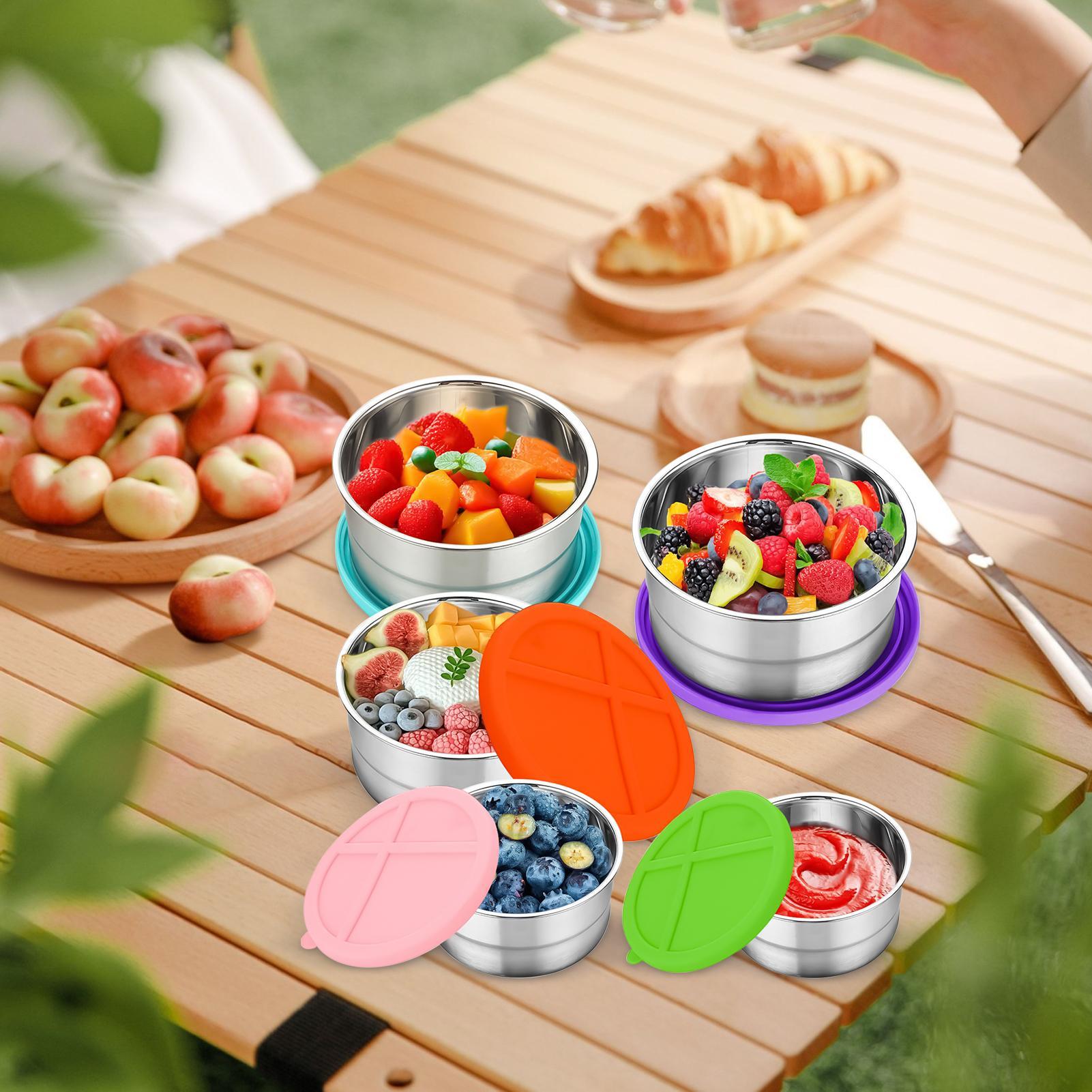 Metal Food Container 5 Pieces  – обзор и цена Food Snacks For Picnic