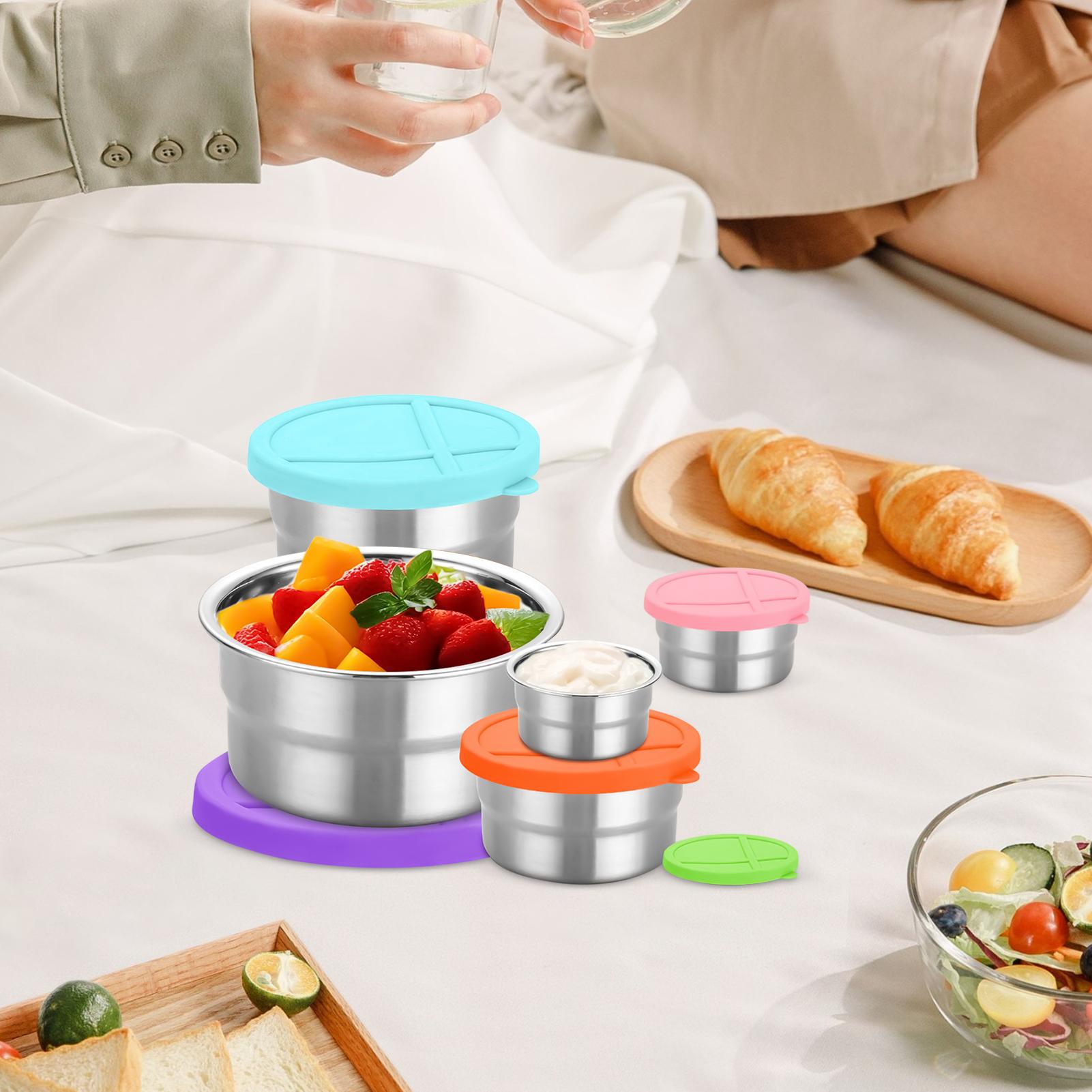 Metal Food Container 5 Pieces  – обзор и цена Food Snacks For Picnic