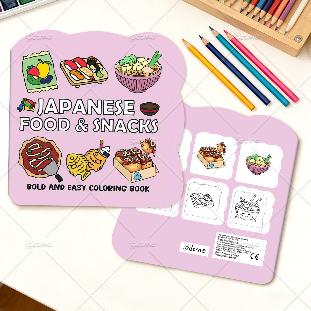 JAPANESE FOOD & SNACKS Irregul – обзор и цена Food Y Snacks Coloring Book
